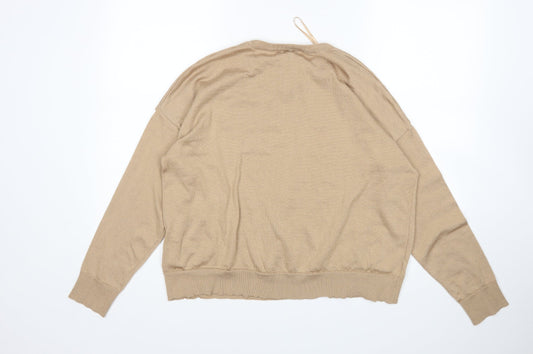 New Look Womens Beige Pullover Jumper Size L