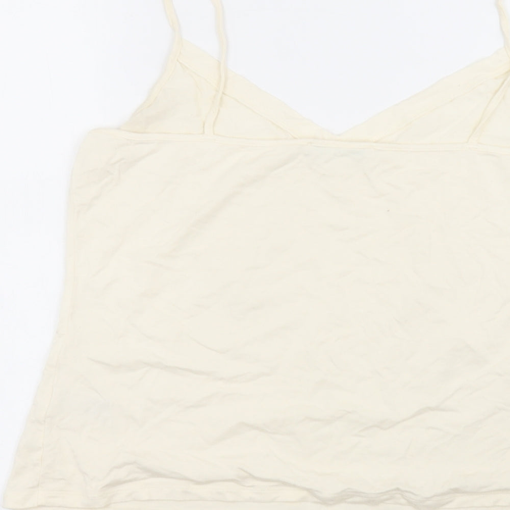 Marks and Spencer Womens Beige Basic T-Shirt Size 14