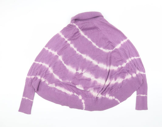 INC International Concepts Womens Purple Striped Pullover Jumper Size XL
