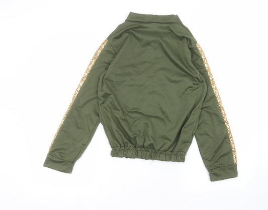 Airanmel Womens Green Cardigan Jumper Size M