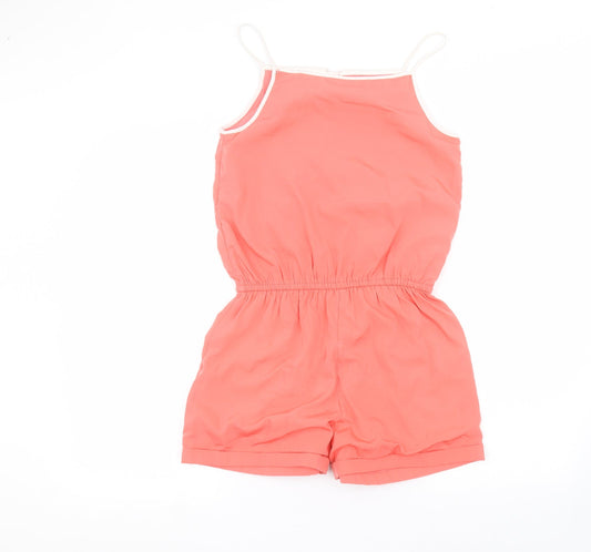 Marks and Spencer Girls Pink Playsuit One-Piece Size 12-13 Years