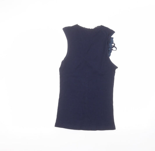 XE Womens Blue Basic T-Shirt Size 12