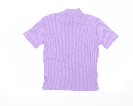 mackays Womens Purple Basic T-Shirt Size M