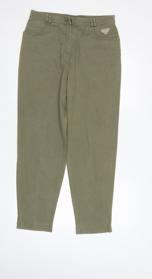 Sound No.1 Womens Green   Straight Jeans Size 14 L29 in