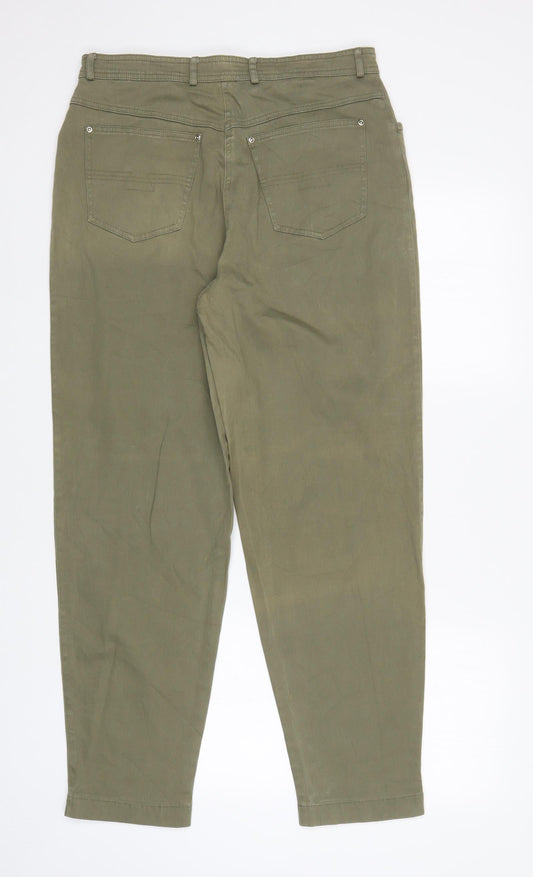 Sound No.1 Womens Green   Straight Jeans Size 14 L29 in