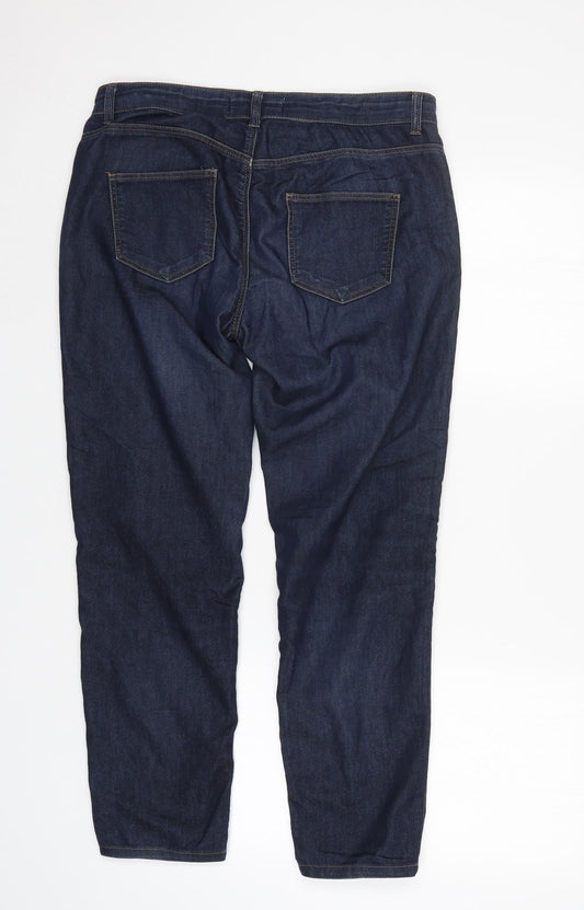 Scarlet Womens Blue Straight Jeans Size 12 L26 in
