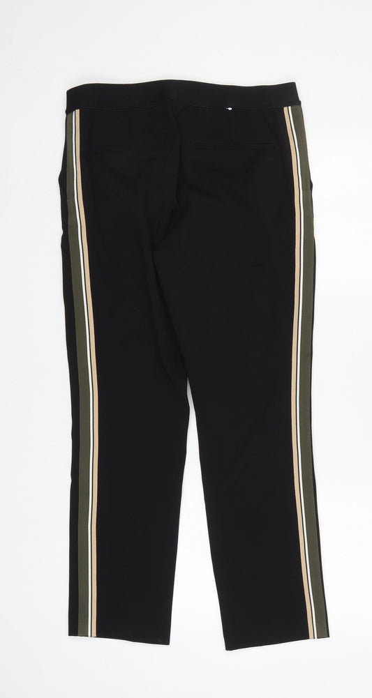 H&M Womens Black Trousers Size 14 L27 in