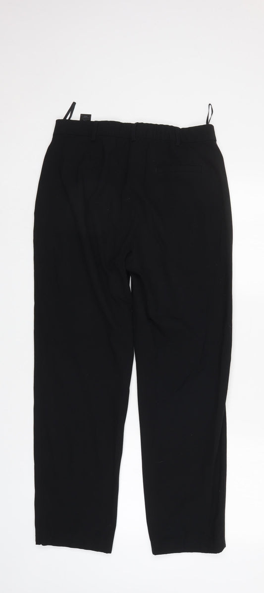 M&S Womens Black Trousers Size 10 L28 in