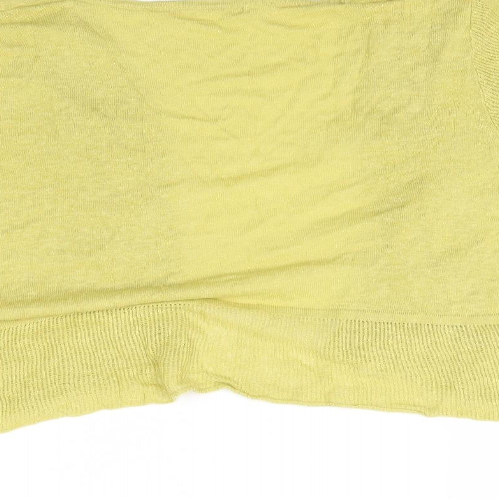 Marks and Spencer Womens Green Knit Cardigan Jumper Size M