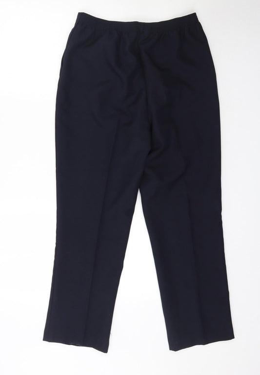 Bonmarché Womens Blue Trousers Size 12 L28 in