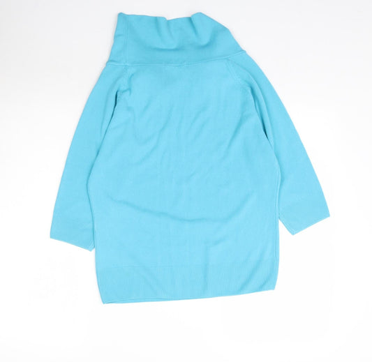 Marks and Spencer Womens Blue Knit Pullover Jumper Size 14