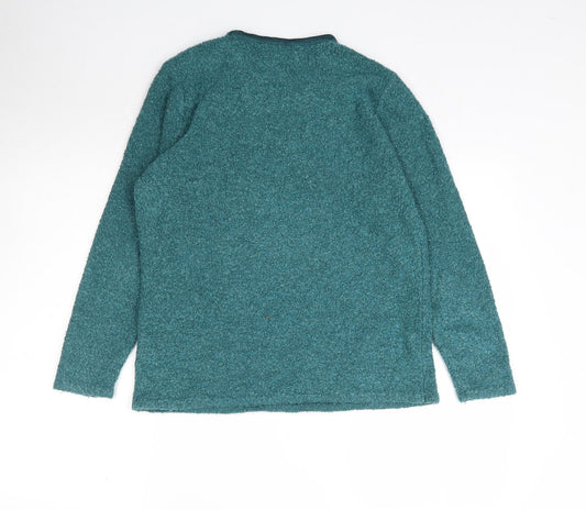 Tay Louise Womens Green Knit Pullover Jumper Size S