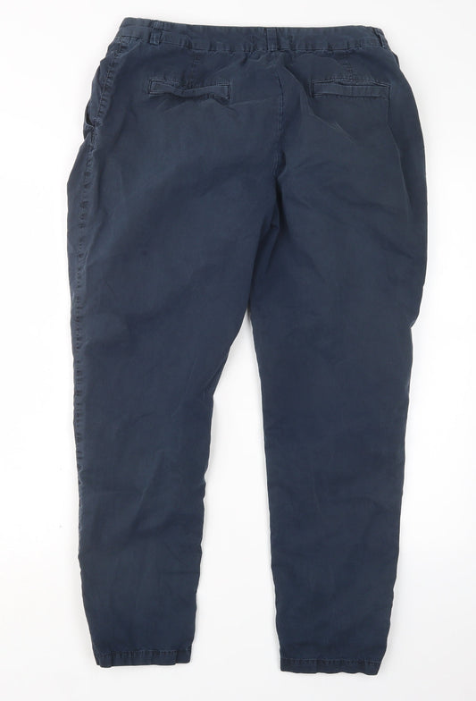 Marks and Spencer Womens Blue Trousers Size 14 L27 in