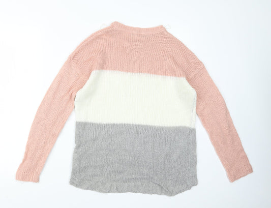 Select Womens Grey Knit Pullover Jumper Size 10