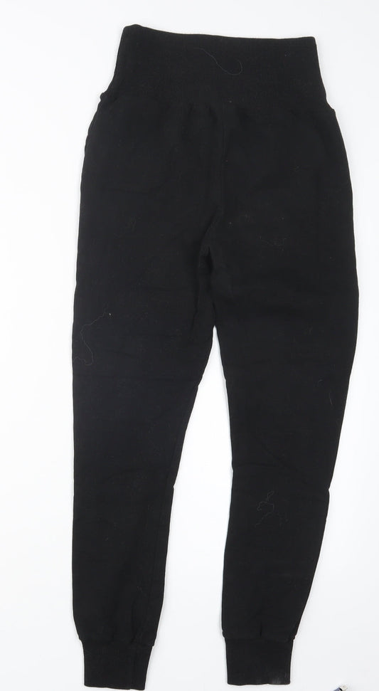 The Fancy for You Womens Black Jogger Trousers Size S L26 in