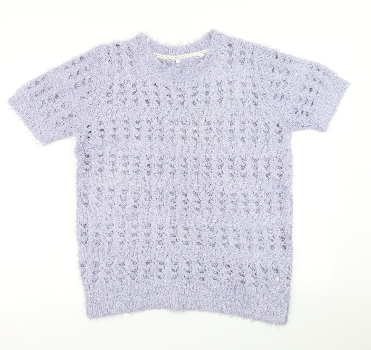 Anthology Womens Purple Knit Pullover Jumper Size 12