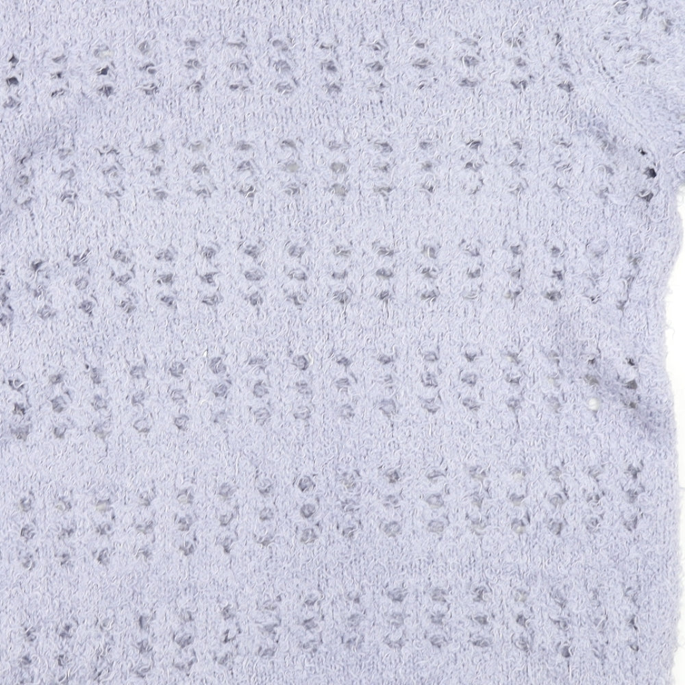 Anthology Womens Purple Knit Pullover Jumper Size 12