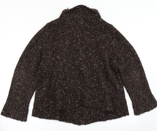 Wallis Womens Brown Knit Cardigan Jumper Size L