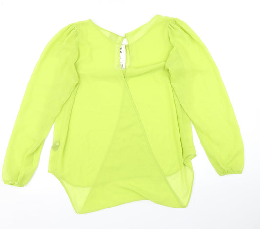 G21 Womens Green Basic Blouse Size 14
