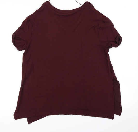 Zara Womens Purple Basic T-Shirt Size M