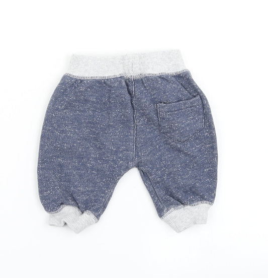 F&F Boys Blue Jogger Trousers Size 0-3 Months
