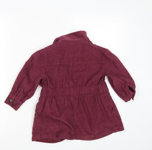 NEXT Girls Purple Corduroy Jacket Size 4 Years