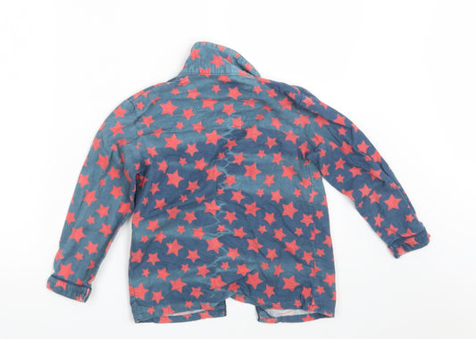 Primark Boys Blue Geometric Pyjama Top Size 7-8 Years
