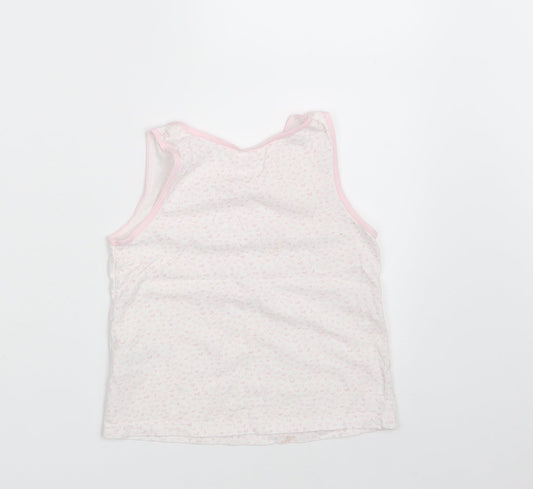Primark Girls Pink Geometric Camisole T-Shirt Size 6-7 Years