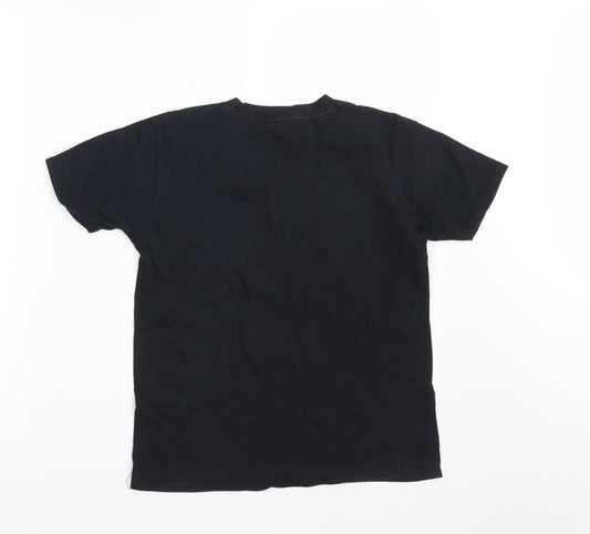 Gildan Boys Black Basic T-Shirt Size 12-13 Years