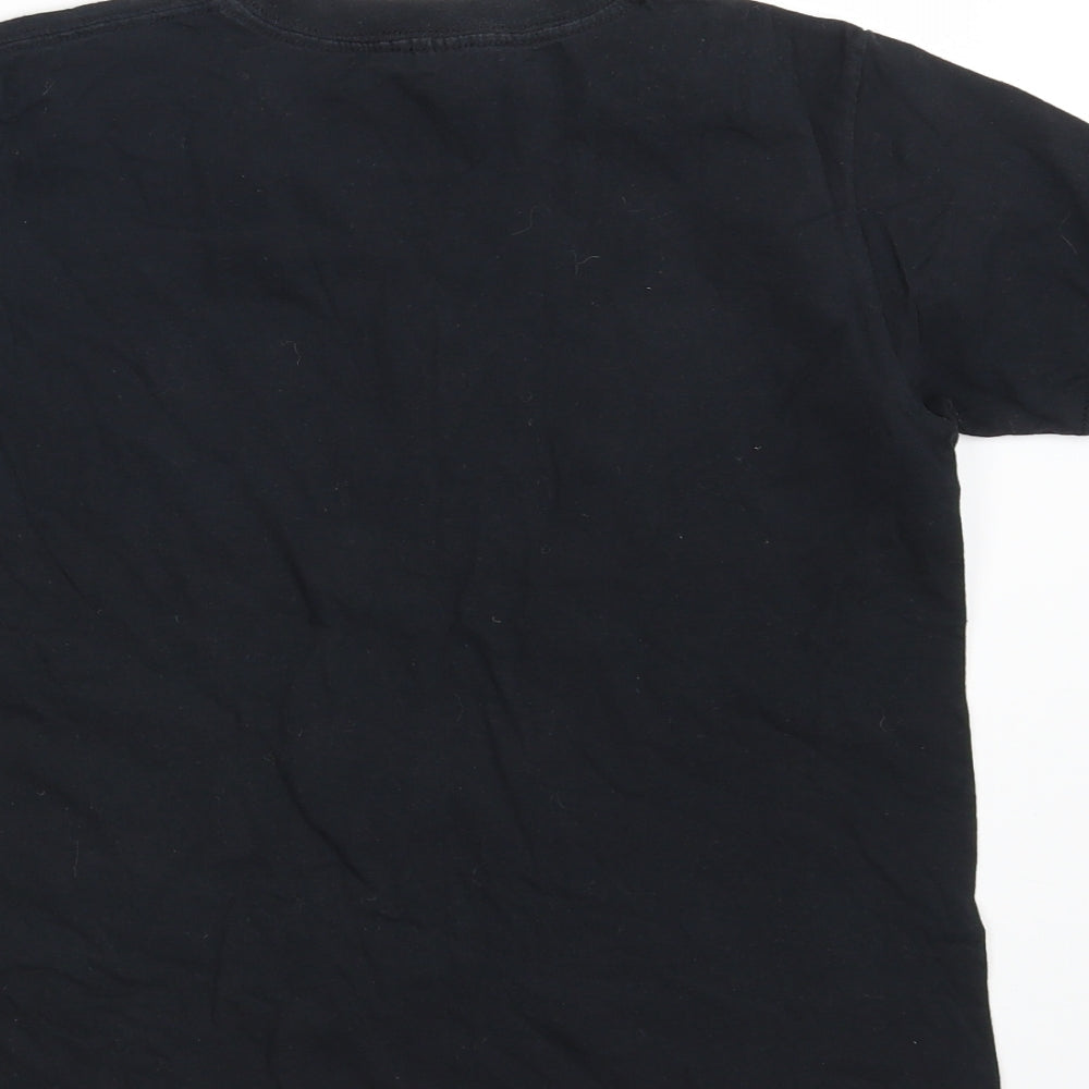 Gildan Boys Black Basic T-Shirt Size 12-13 Years