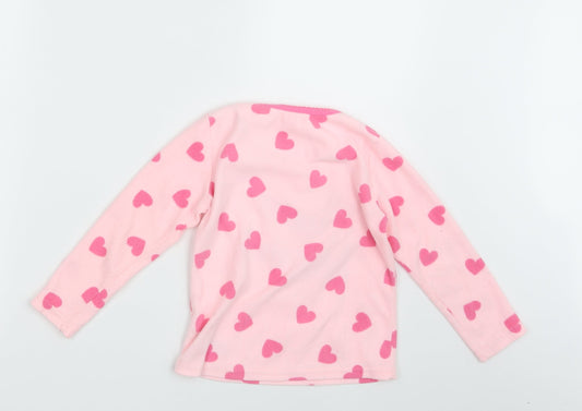 Primark Girls Pink Polka Dot Pullover Jumper Size 5-6 Years