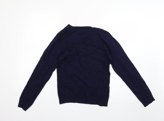 just elegant Womens Blue Pullover Jumper Size S