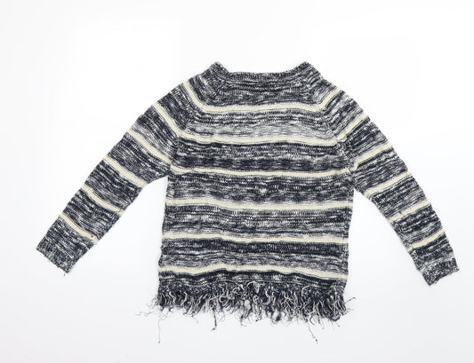 M&Co Womens Multicoloured Striped Pullover Jumper Size 12