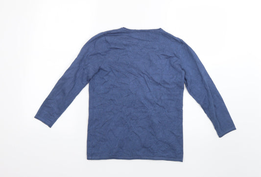 Preworn Womens Blue Cardigan Jumper Size XS