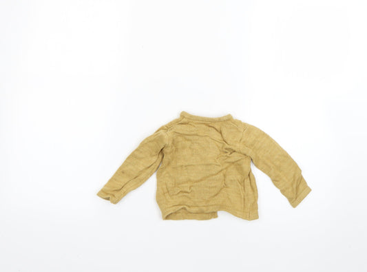 George Baby Yellow Cardigan Jumper Size 3-6 Months