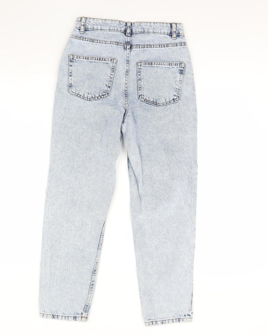 Denim & Co. Womens Blue Denim Straight Jeans Size 6 L28 in