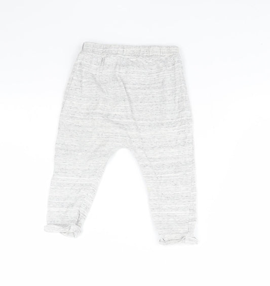 mamas & papas Girls Grey Jogger Trousers Size 18 Months