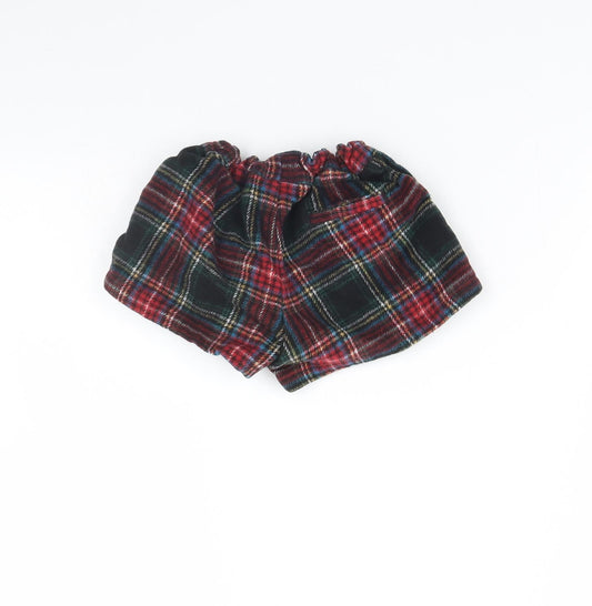 NEXT Girls Red Check Culotte Shorts Size 2 Years