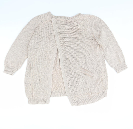 New Look Womens Beige Pullover Jumper Size 14