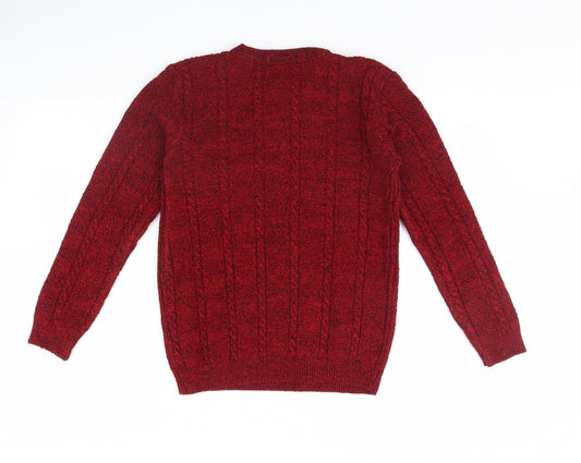 Choice Womens Red Pullover Jumper Size S