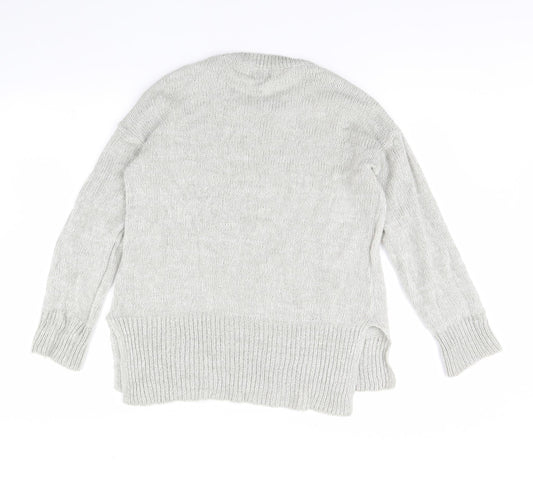 New Look Womens Grey Pullover Jumper Size M