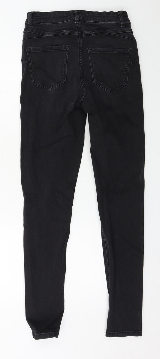 Preworn Womens Black Denim Skinny Jeans Size 28 in L28 in