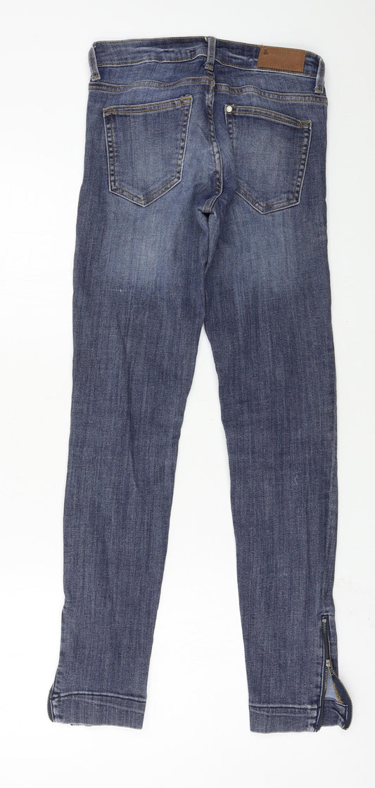 H&M Womens Blue Denim Straight Jeans Size 25 in L27 in