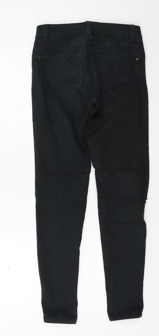 New Look Womens Black Denim Skinny Jeans Size 6 L27 in