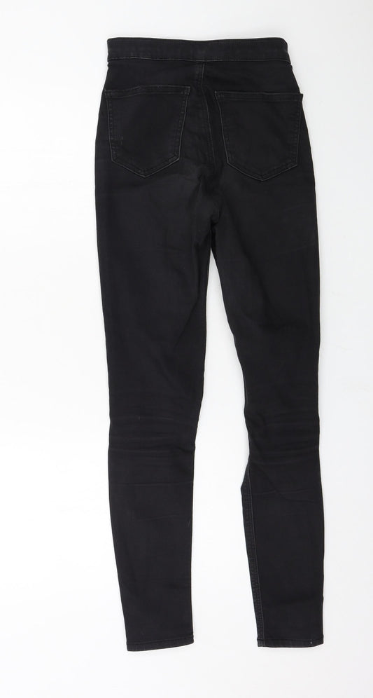 Topshop Womens Black Denim Skinny Jeans Size 26 in L32 in