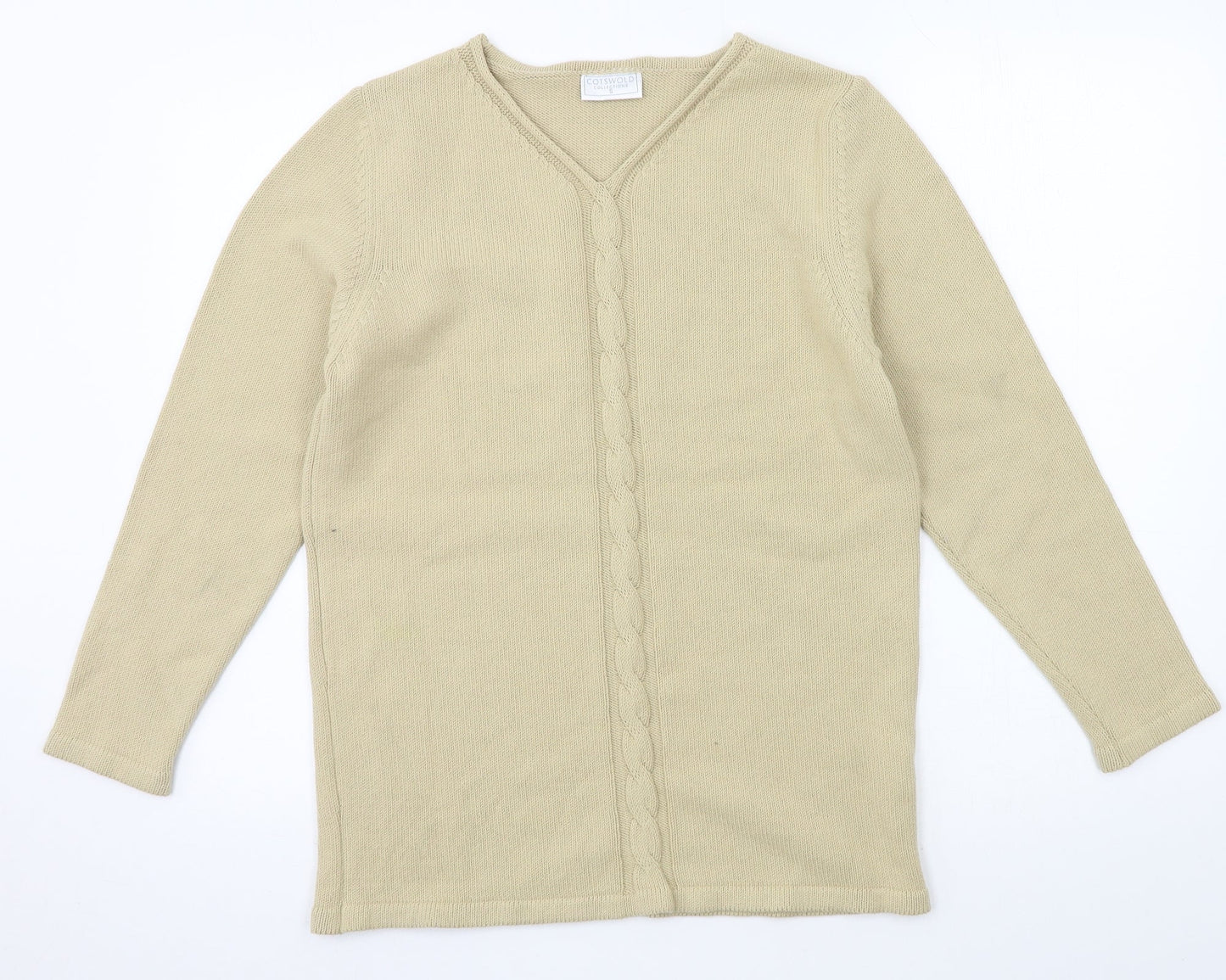 Cotswold Womens Beige Knit Pullover Jumper Size 8