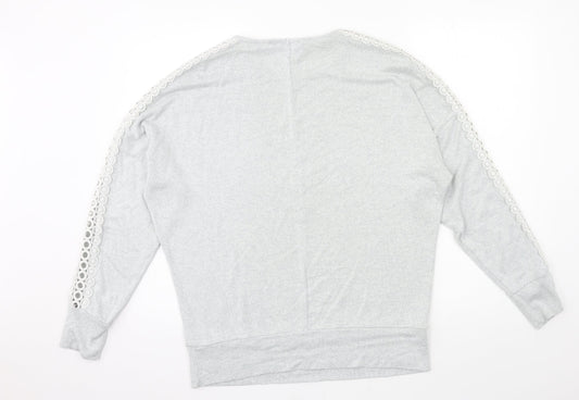 Dorothy Perkins Womens Grey Knit Pullover Jumper Size 12