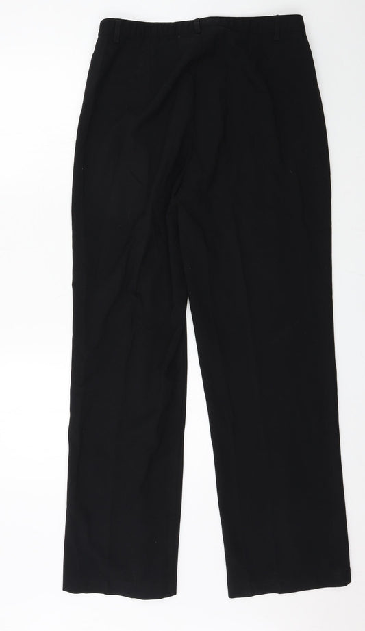 Damart Womens Black Trousers Size 14 L30 in