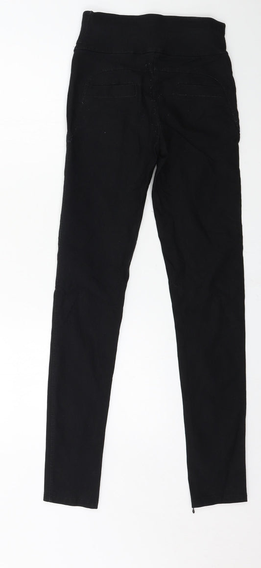 MARILYN Womens Black Jersey Trousers Size M L29 in