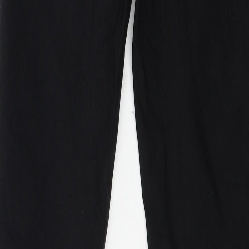 MARILYN Womens Black Jersey Trousers Size M L29 in
